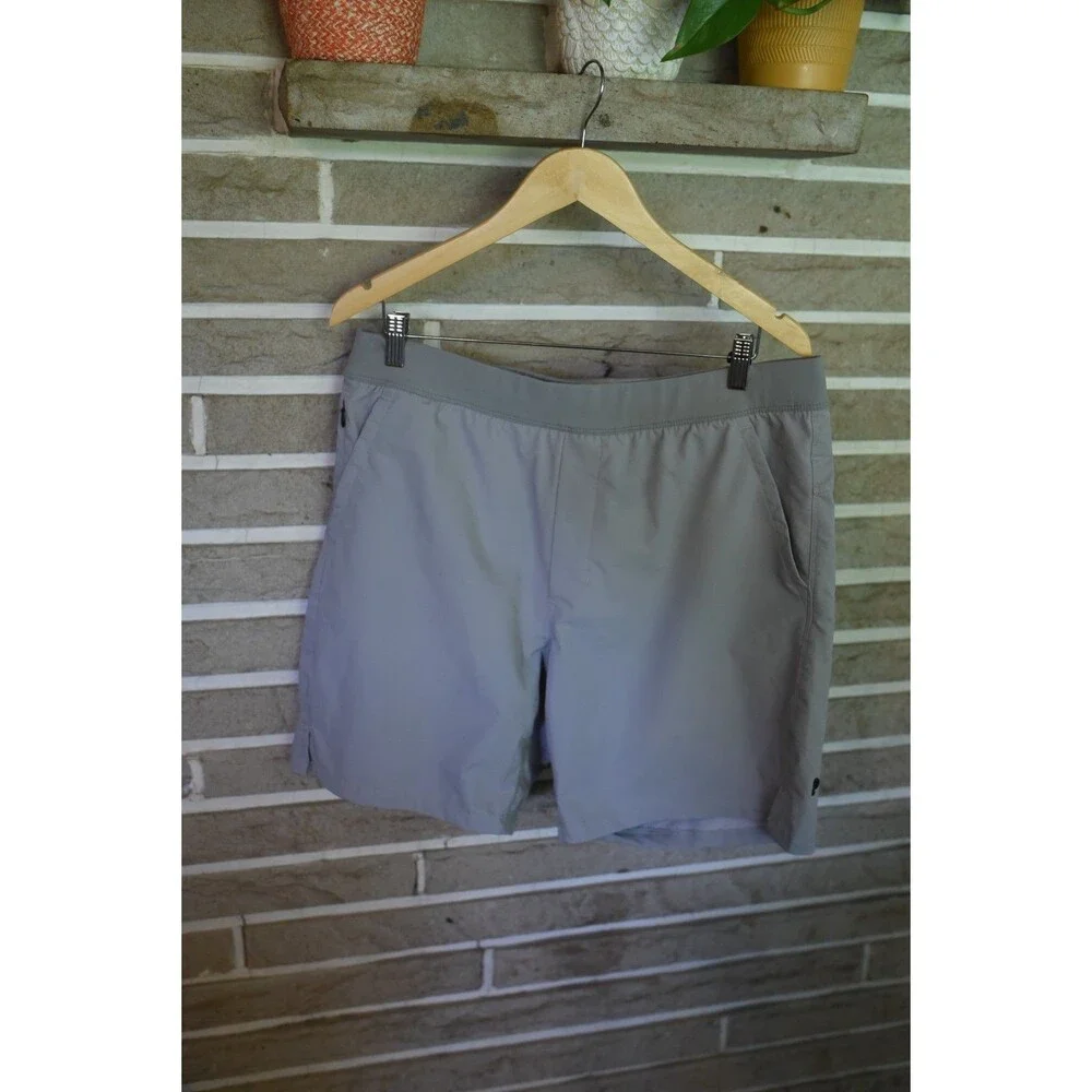 Public Rec Flex Shorts 36 gray pockets lined athletic workout Athleisure